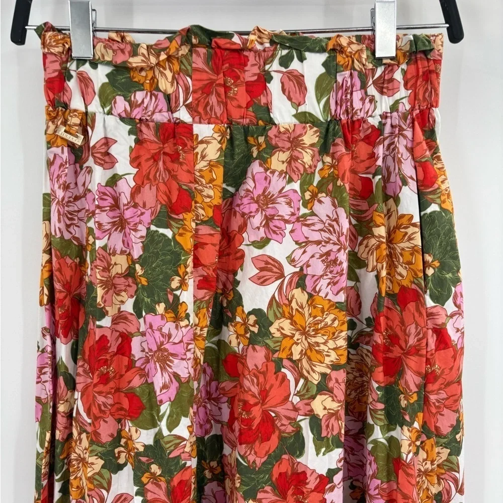 Zingara Swimwear Floral Vibrant Beach Pink Flowing Y2K Bohemian Size Small 26